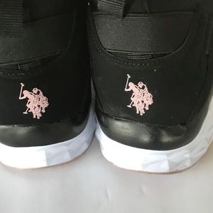 POLO Ralph Lauren Black white sole Sneakers 8.5